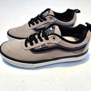Vans Kyle Walker Pro Gray White Low Black Skateboarding  Suede Men's Size 6.5